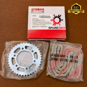 Chain Sprocket set for Yamaha FZS V1, FZS V2 (Single Disk) & Fazer V1, Fazer V2 bike.